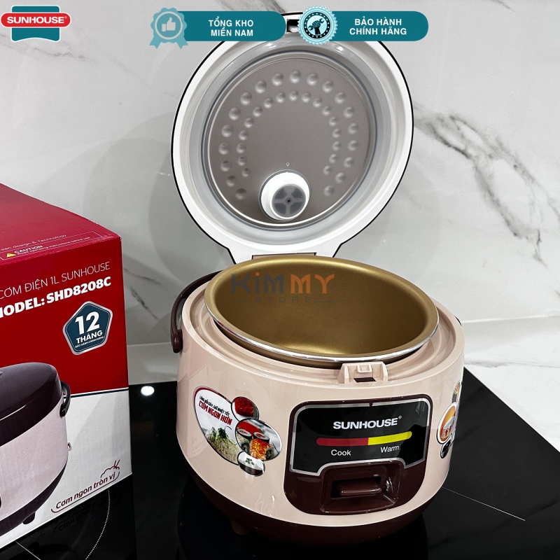 Nồi cơm điện 1L nắp liền Sunhouse SHD8208C